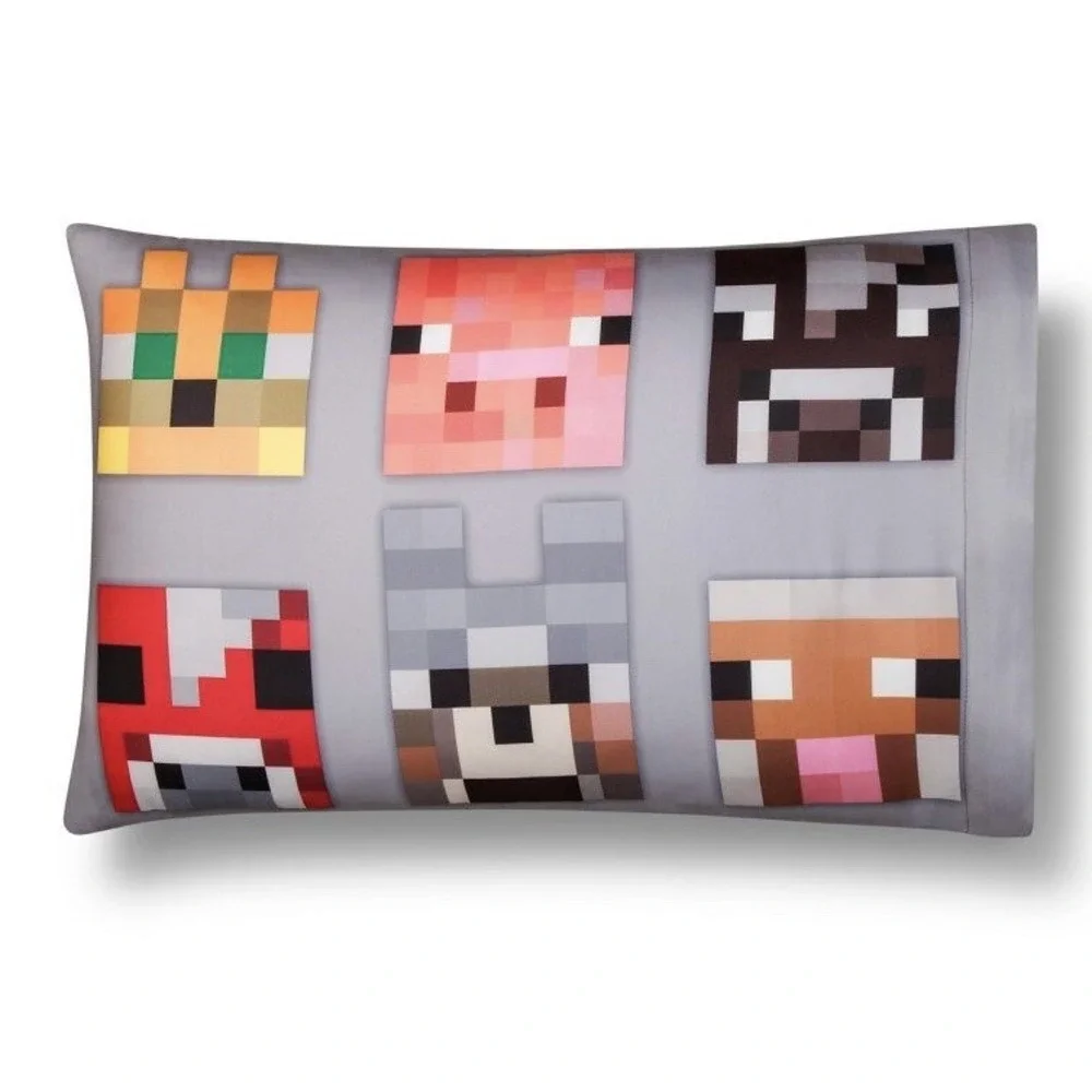 MINECRAFT Comforter Sheet Set 6PC FULL DOUBLE GAMER KIDS‎ TEENS NIP